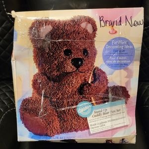 Vintage Wilton 3D Stand Up Teddy Bear Panda Cake Pan NIB